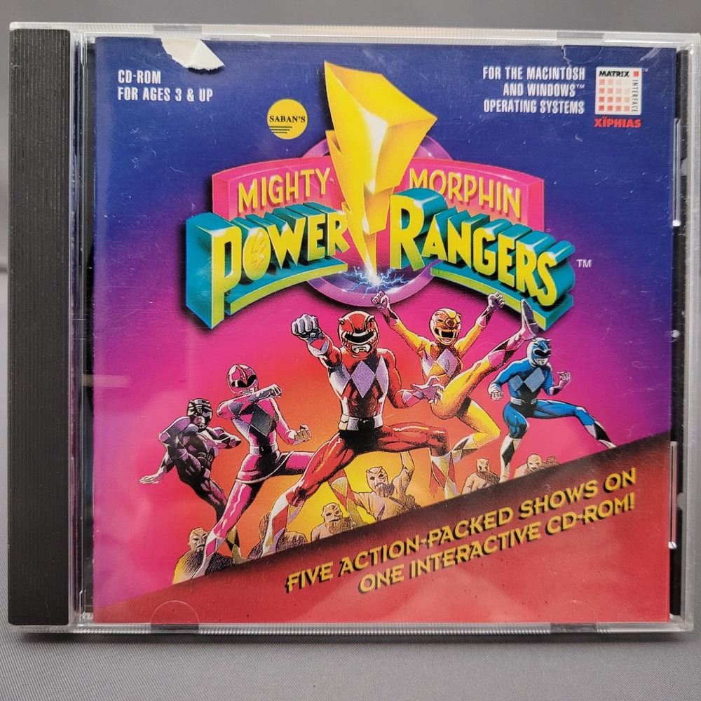 Mighty Morphin Power Rangers Saban (CD-ROM, 1994)